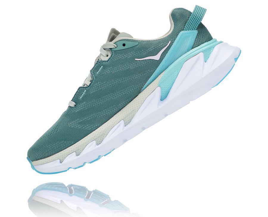 Zapatillas Running Hoka One One Mujer - Elevon 2 - Azules/Blancas - KLJ740831